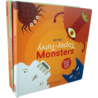 Monster Series Çocuk İngilizcesi Resimli Kitaplar Çocuklar İçin Masa Üstü Kitaplar