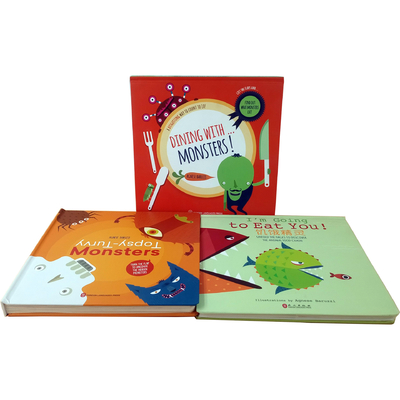 Monster Series Çocuk İngilizcesi Resimli Kitaplar Çocuklar İçin Masa Üstü Kitaplar