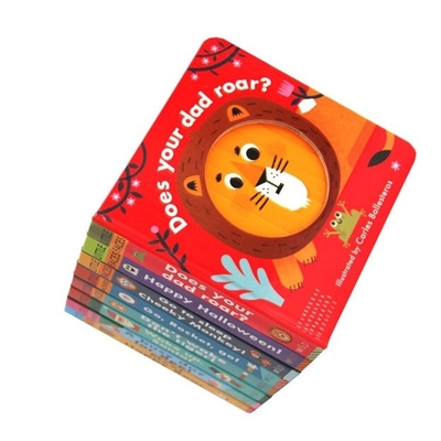 İngilizce Çocuk Karton Kitap Baskısı Karton Kitap Baskısı 6.5”X6.5” 7”X7” 8”X8”