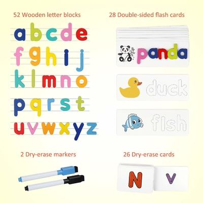Dijital Baskı Özel Flash Kart Çocuklar Flash Kağıt Oyun Kartları