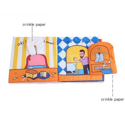 Parlak Mat Laminasyon Yumuşak Kumaş Bez Kitap Çocuk Çocuk Sessiz Kitap Baskısı