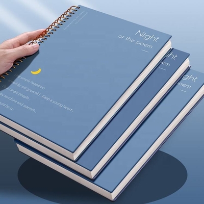 A4 A5 A6 B5 Konu Boş Kapak Defter 128gsm 140gsm Kalın Spiral Defter