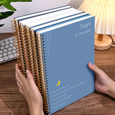 A4 A5 A6 B5 Konu Boş Kapak Defter 128gsm 140gsm Kalın Spiral Defter