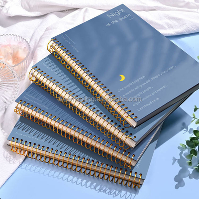A4 A5 A6 B5 Konu Boş Kapak Defter 128gsm 140gsm Kalın Spiral Defter