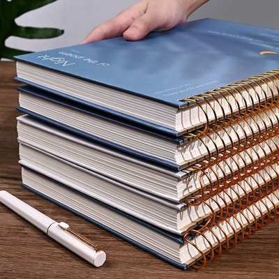 A4 A5 A6 B5 Konu Boş Kapak Defter 128gsm 140gsm Kalın Spiral Defter