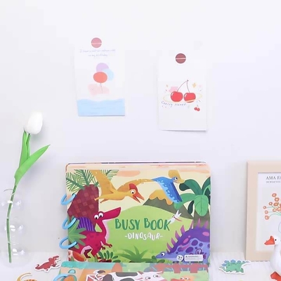 Erken Eğitim Çocukları Kağıt Kitap Baskısı Okul Öncesi Sessiz Kitap Öğretim Yardımcıları