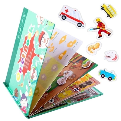 Sedex Mat Kuşe Kağıt Montessori Sessiz Kitap Çocuk Oyuncak Yapıştır Kitap