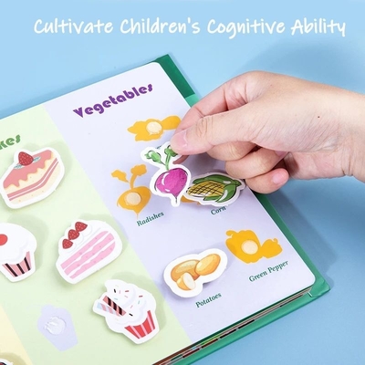 Sedex Mat Kuşe Kağıt Montessori Sessiz Kitap Çocuk Oyuncak Yapıştır Kitap
