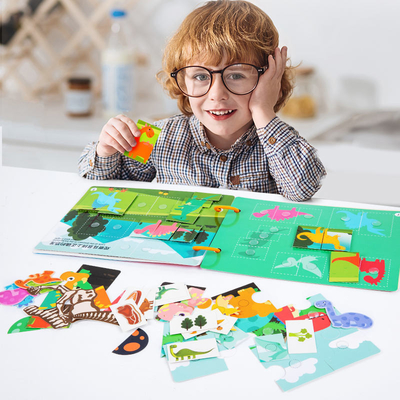 Okul Öncesi Erken Öğrenme Yürümeye Başlayan Etkinlik Kitabı Çocuklar İçin Karton Kitap 6”X6” - 10”X10”