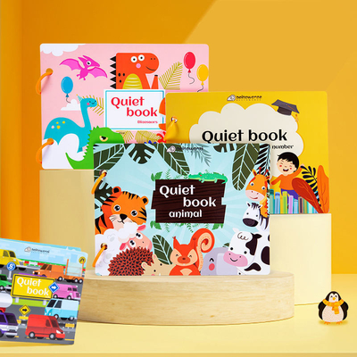 Okul Öncesi Erken Öğrenme Yürümeye Başlayan Etkinlik Kitabı Çocuklar İçin Karton Kitap 6”X6” - 10”X10”