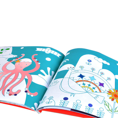C1S C2S Parlak Kuşe Kağıt Çocuklar Kitap Baskı Boyama Karikatür Renkli Kitaplar