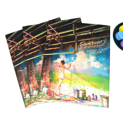 FSC SGS Ciltli Kitap Baskısı Özel CMYK Sanat Fotoğraf Kitapları