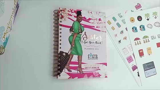 Sıcak Damgalama Spiral Defter Baskısı Özel Günlük Kitap Baskısı Ciltleme
