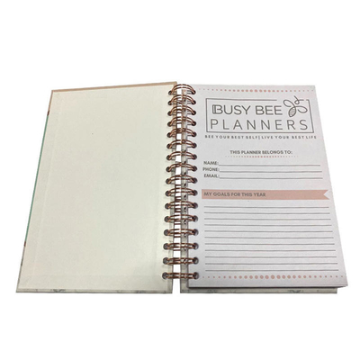 A6 Ciltli Spiral Defter Baskı Alıştırma Kitabı Baskısı OEM ODM