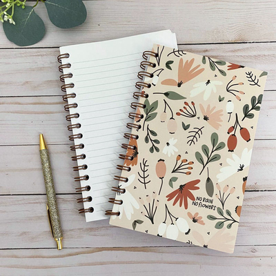 Özel Spiral Defter Baskı Kawaii Kraft Sabit Not Defteri
