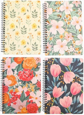 5.5&quot;X8.5'' 6&quot;X9&quot; 8.5&quot;X11&quot; Spiral Defter Baskı Günlüğü Tel Ciltli Çizgili Eskiz Defteri