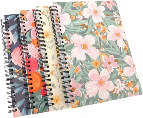 5.5&quot;X8.5'' 6&quot;X9&quot; 8.5&quot;X11&quot; Spiral Defter Baskı Günlüğü Tel Ciltli Çizgili Eskiz Defteri